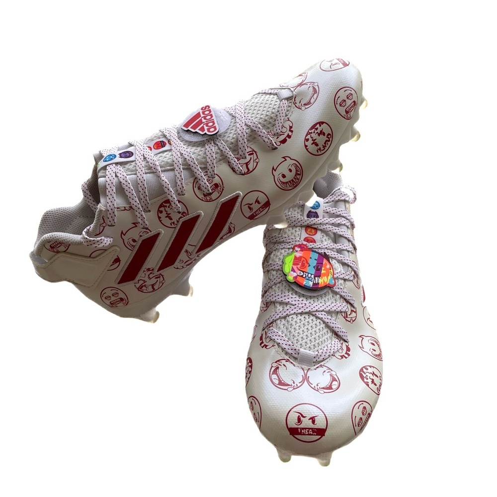 Adidas Freak 22 Mens Size 9.5 Big Mood Football Cleats White and Red GZ6901